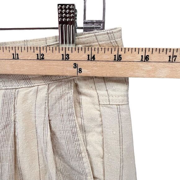 Prana Kickin It Jogger Pants Womens 4 Beige Striped Hemp Organic Cotton Coastal - Picture 7 of 14